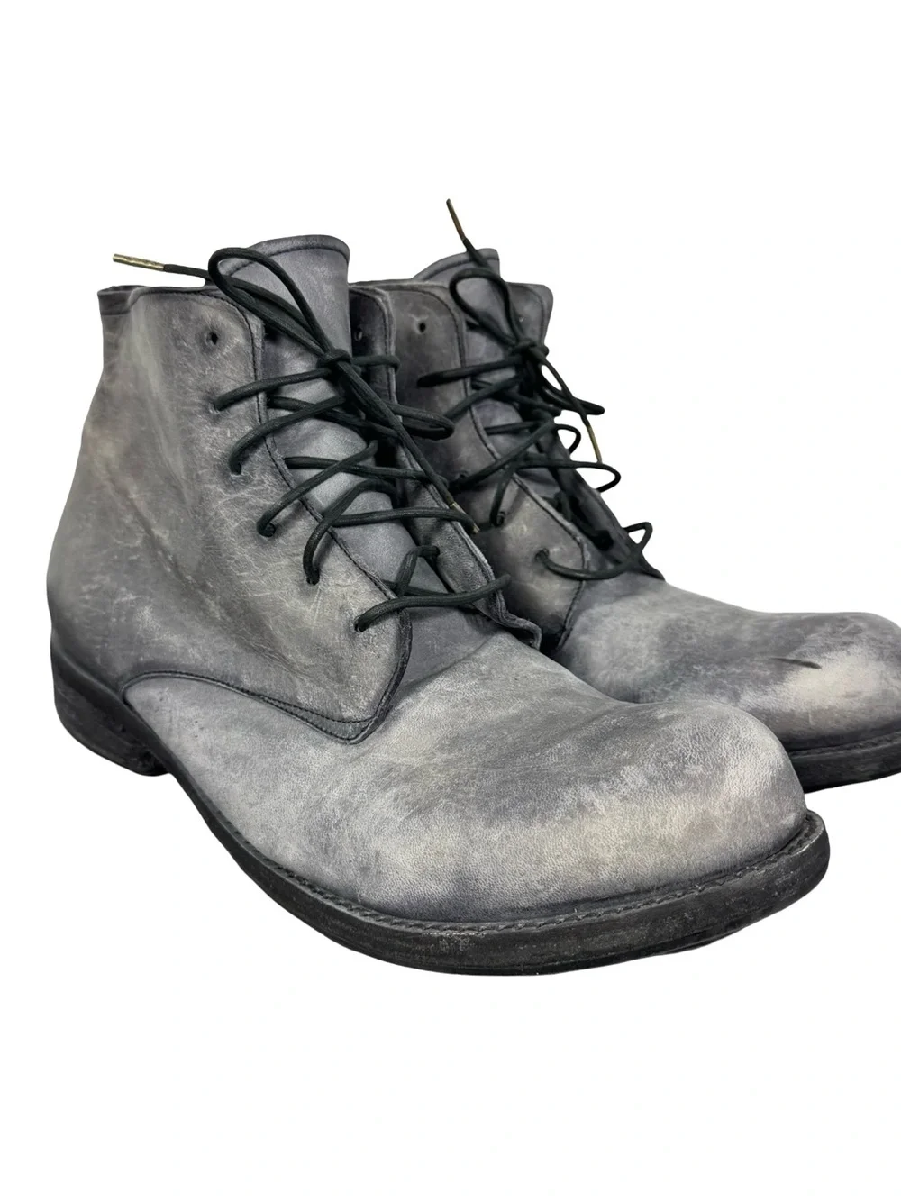 A Diciannoveventitre A1923 Ankle Boots SS6 Horse Leather Oiled (Grigio) Gray 45